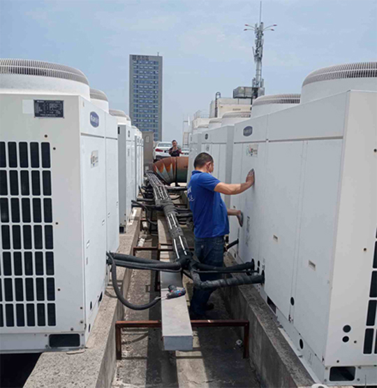 大方中央空调制热和不制冷系统维修方法